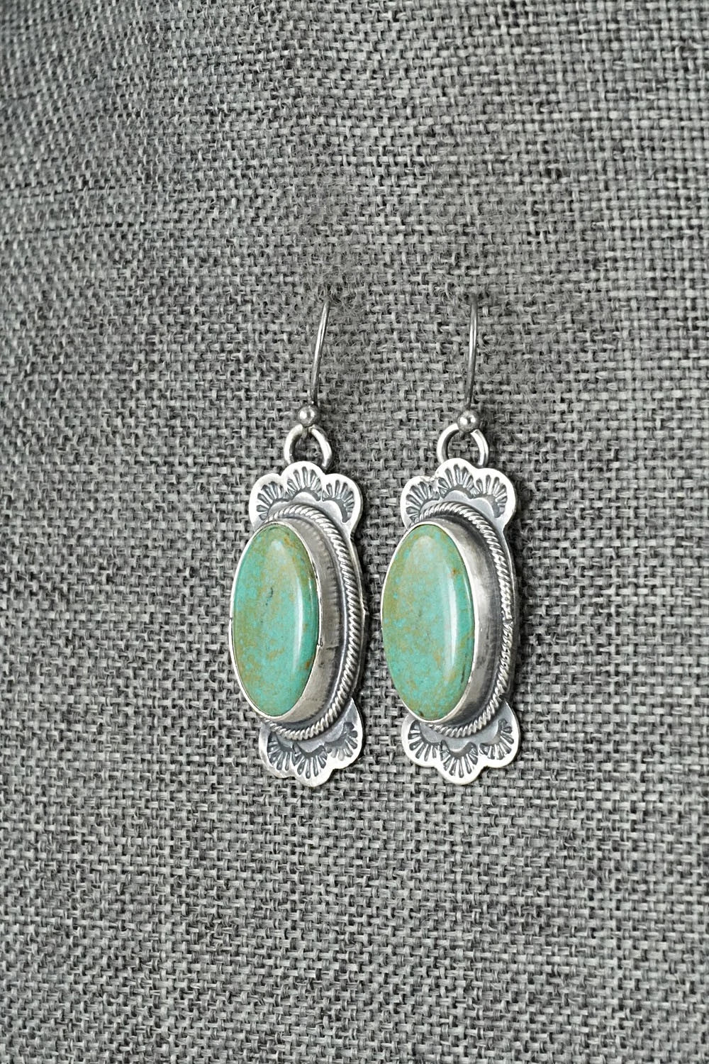 Turquoise & Sterling Silver Earrings - Bobby Johnson