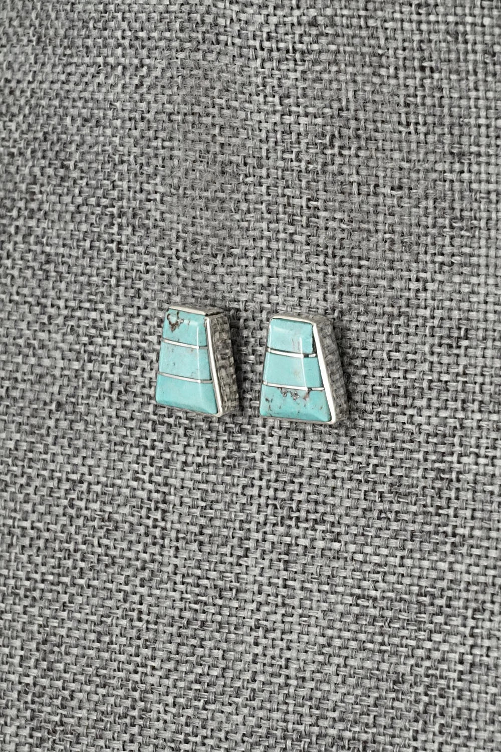 Turquoise and Sterling Silver Earrings - Michelle Haloo