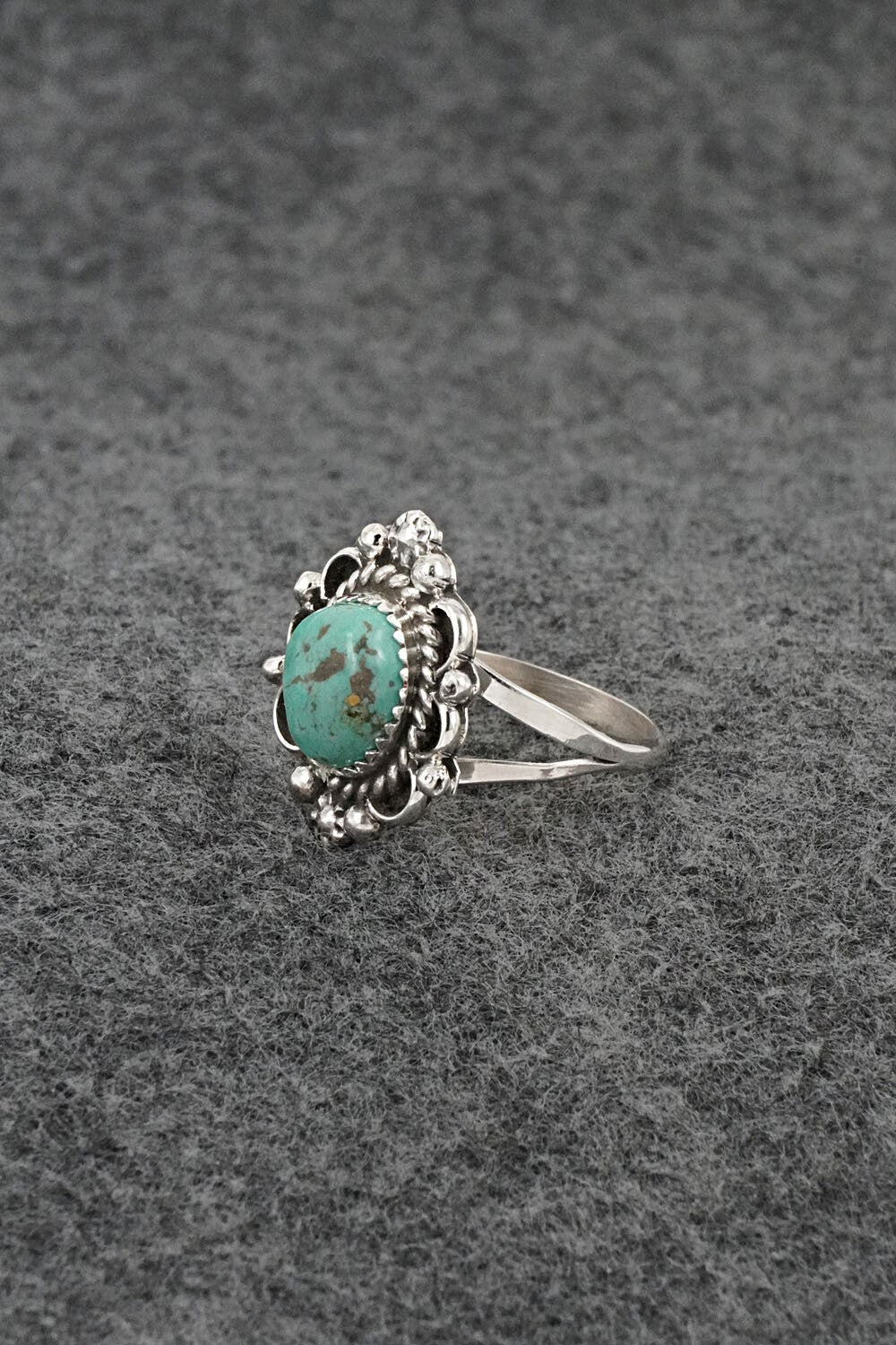 Turquoise & Sterling Silver Ring - Frieda Martinez - Size 7.25