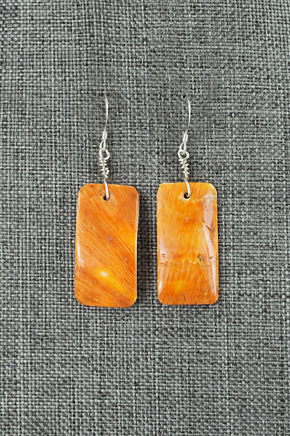 Spiny Oyster & Sterling Silver Earrings - Louise Joe