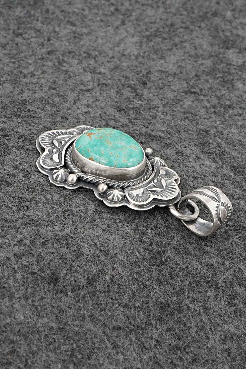 Turquoise & Sterling Silver Pendant - Randy Boyd