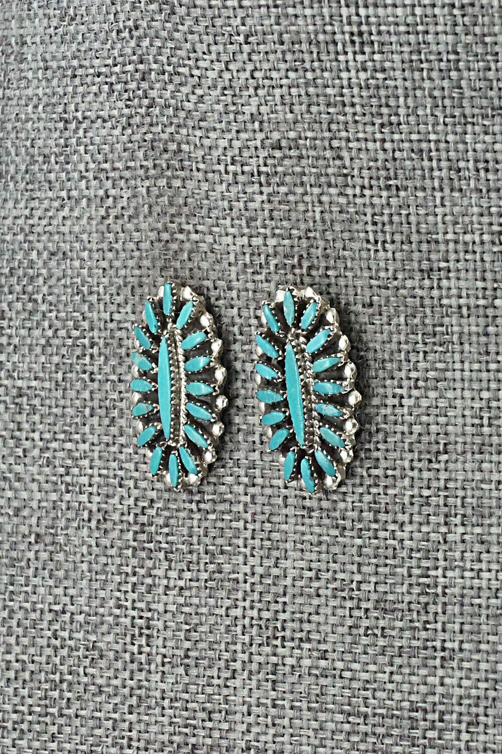 Turquoise & Sterling Silver Earrings - Lorena Peina