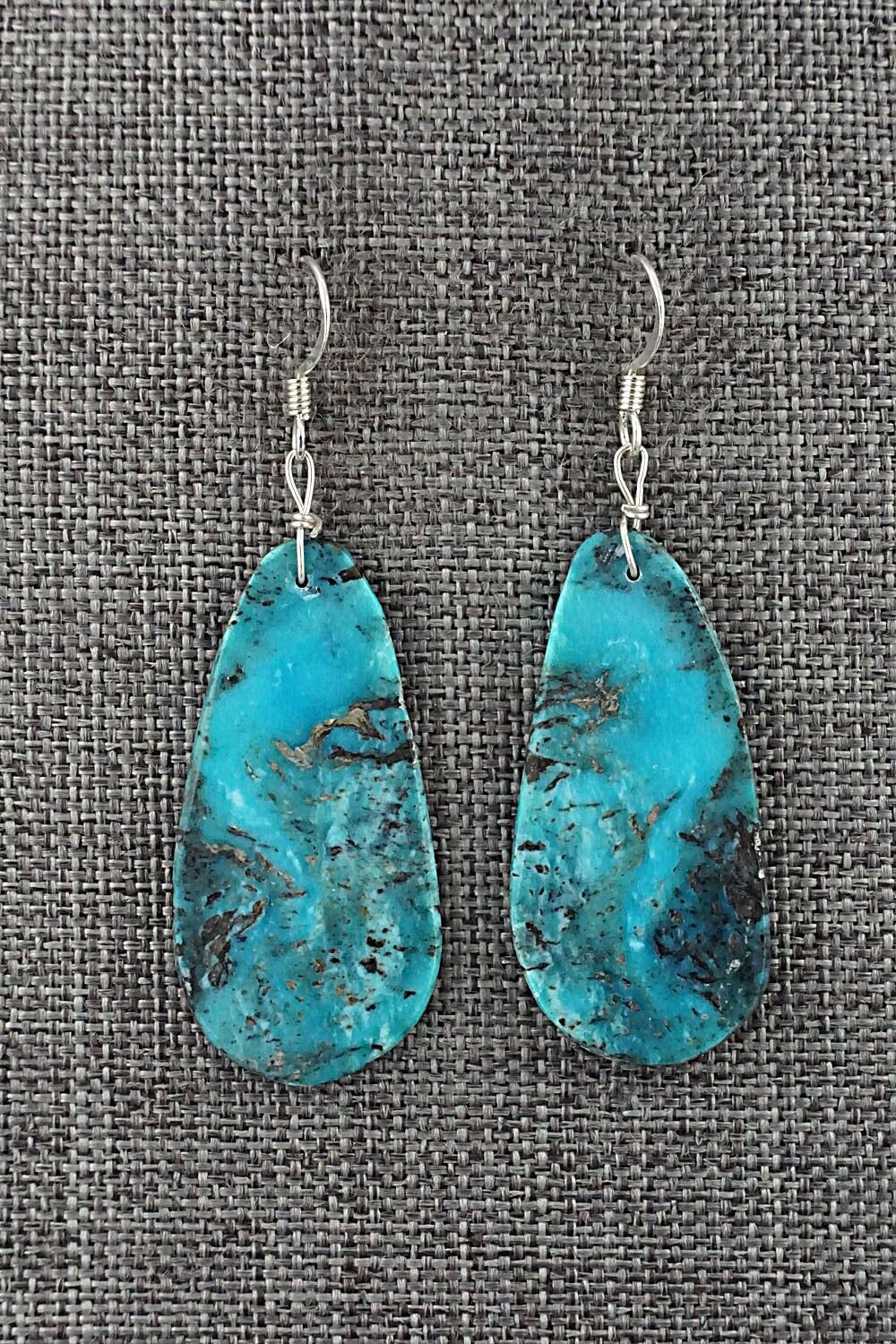 Turquoise & Sterling Silver Earrings - Joe Garcia