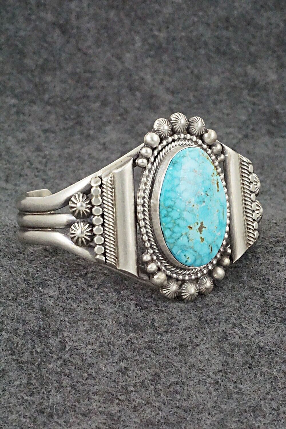 Turquoise & Sterling Silver Bracelet - Tom Lewis