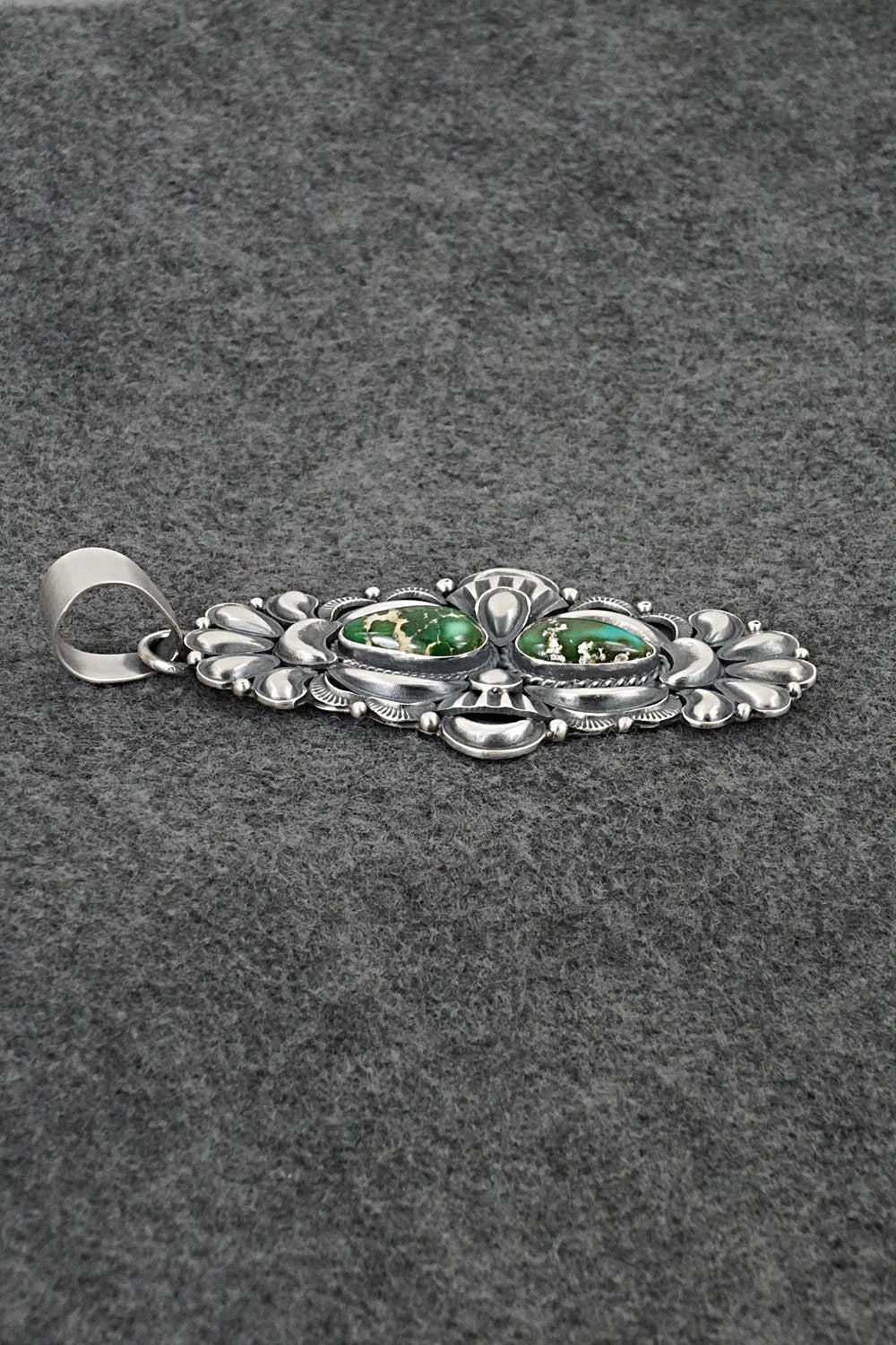 Turquoise and Sterling Silver Pendant - Derrick Gordon
