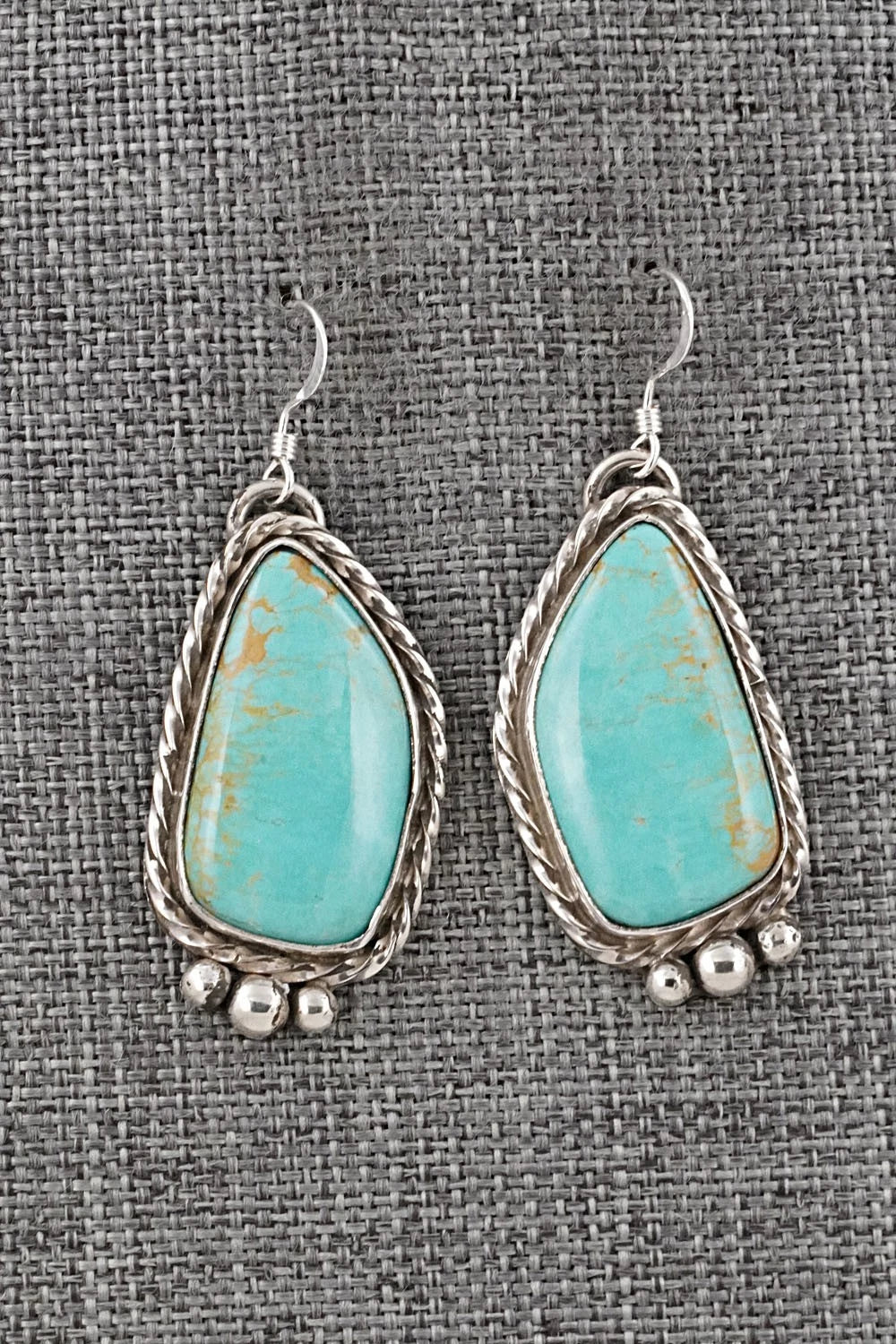 Turquoise & Sterling Silver Earrings - Aaron Robertson