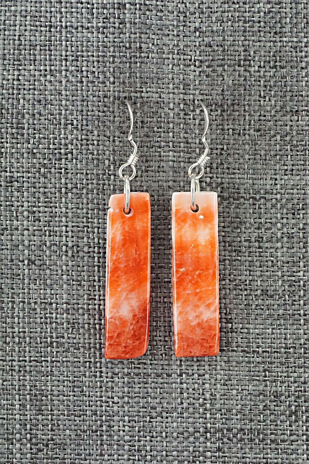 Spiny Oyster & Sterling Silver Earrings - Jesus Espino