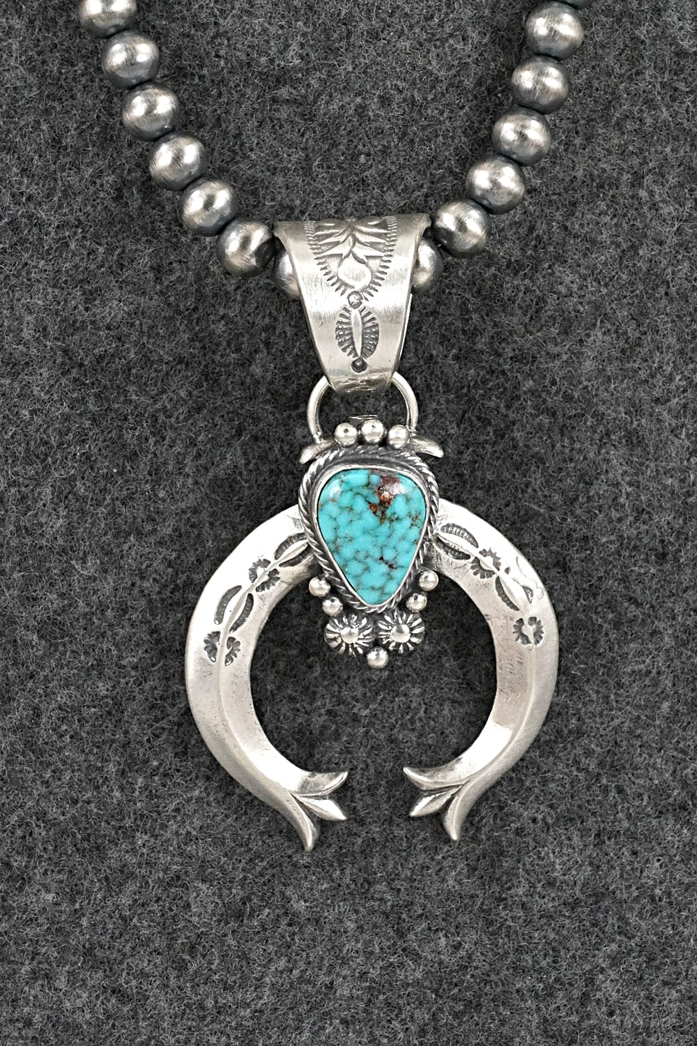 Turquoise & Sterling Silver Necklace - Samuel Yellowhair