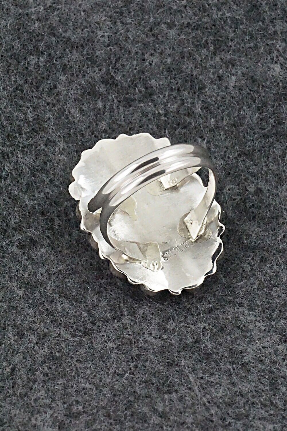 Coral & Sterling Silver Ring - George Gasper - Size 7