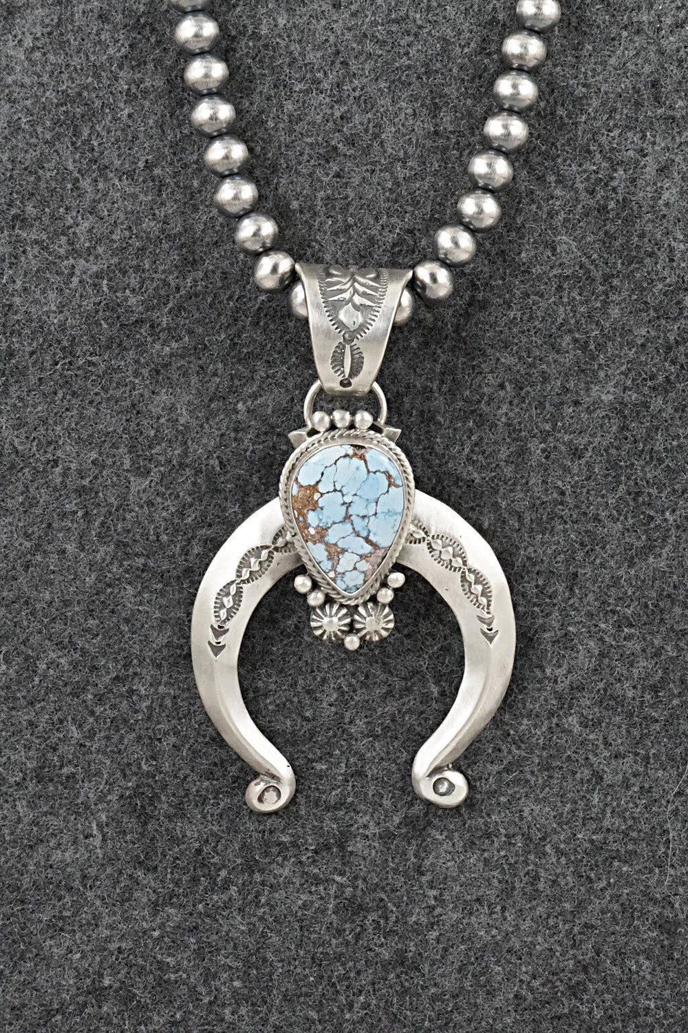 Turquoise & Sterling Silver Necklace - Samuel Yellowhair