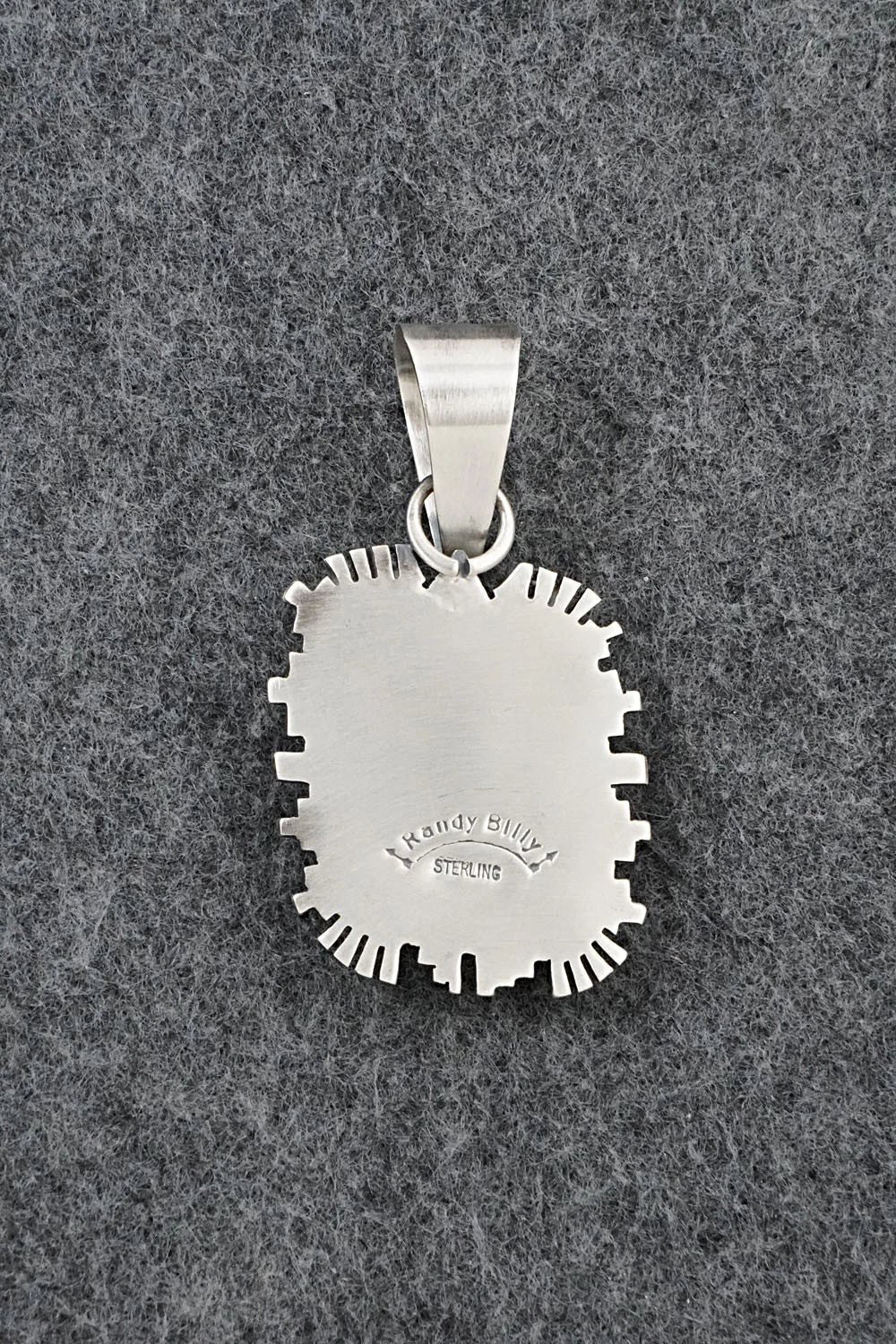 Turquoise & Sterling Silver Pendant - Randy Billy