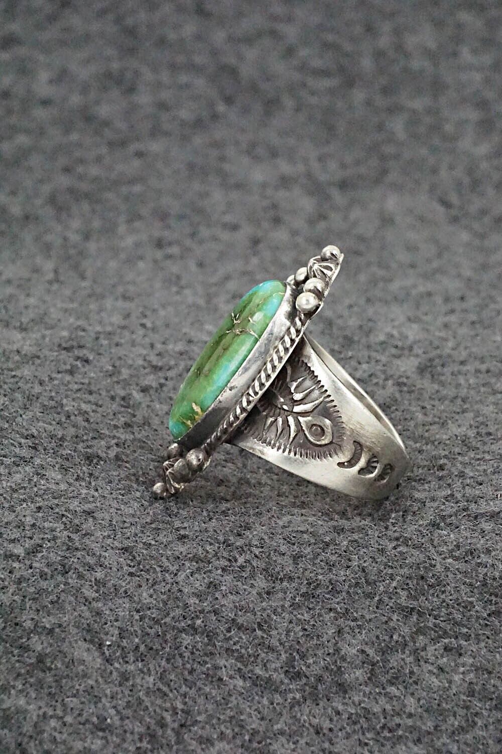 Turquoise & Sterling Silver Ring - Samuel Yellowhair - Size 7