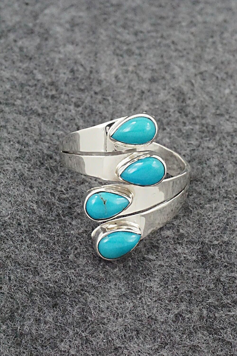 Turquoise & Sterling Silver Ring - Thomas Yazzie - Size 11