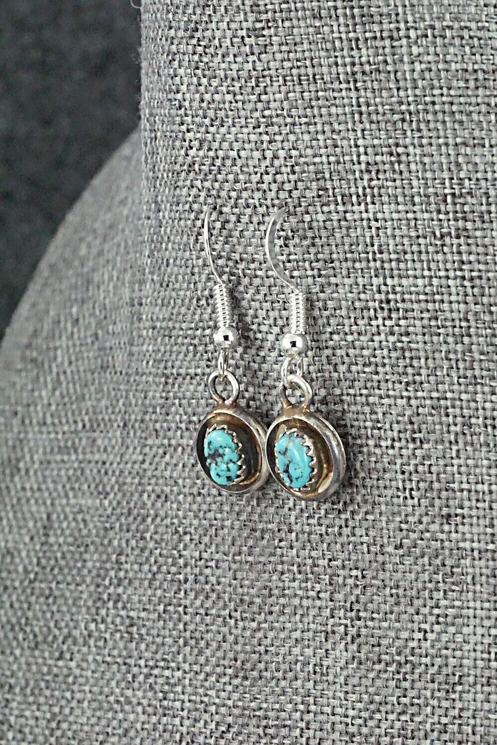 Turquoise & Sterling Silver Mini Squash Blossom Set - Phil Garcia