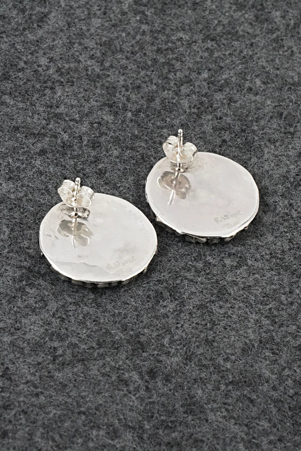 Turquoise & Sterling Silver Earrings - Randy Hooee