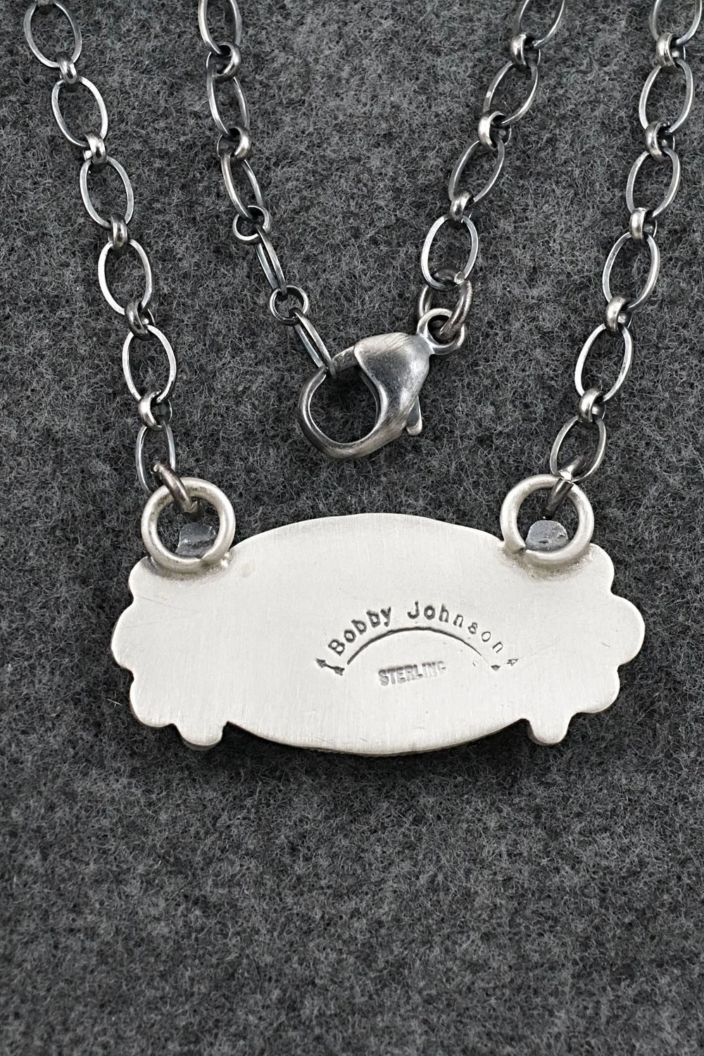 Turquoise & Sterling Silver Necklace - Bobby Johnson