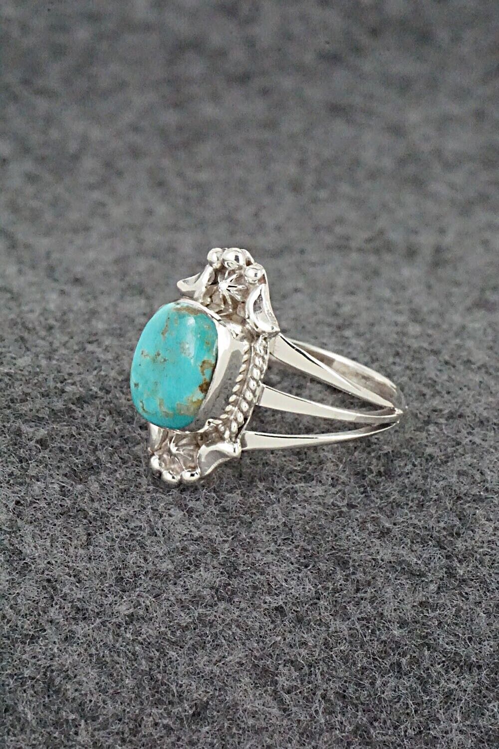 Turquoise & Sterling Silver Ring - Theresa Smith - Size 9