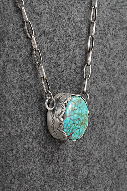 Turquoise & Sterling Silver Necklace - Randy Boyd