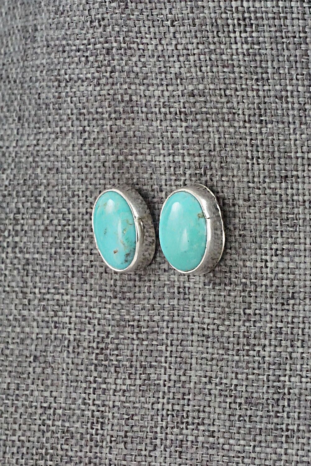 Turquoise & Sterling Silver Earrings - Marco Begaye