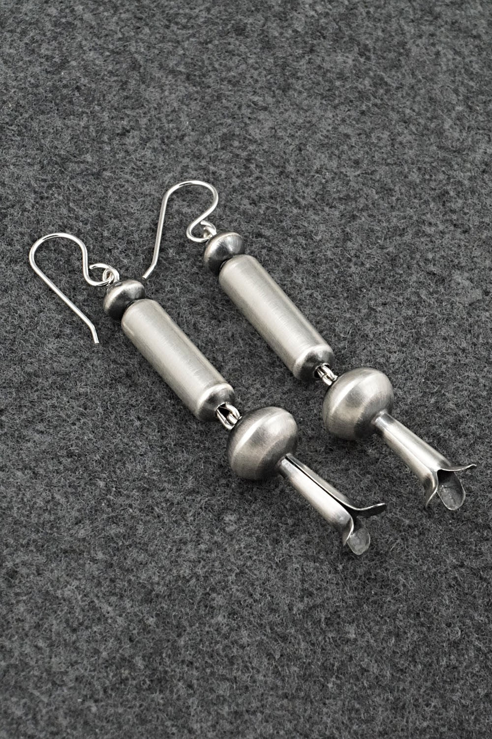 Sterling Silver Navajo Pearl Earrings - Tonisha Haley