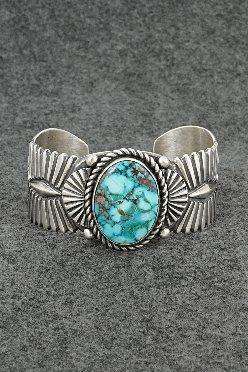 Turquoise & Sterling Silver Bracelet - Arnold Blackgoat