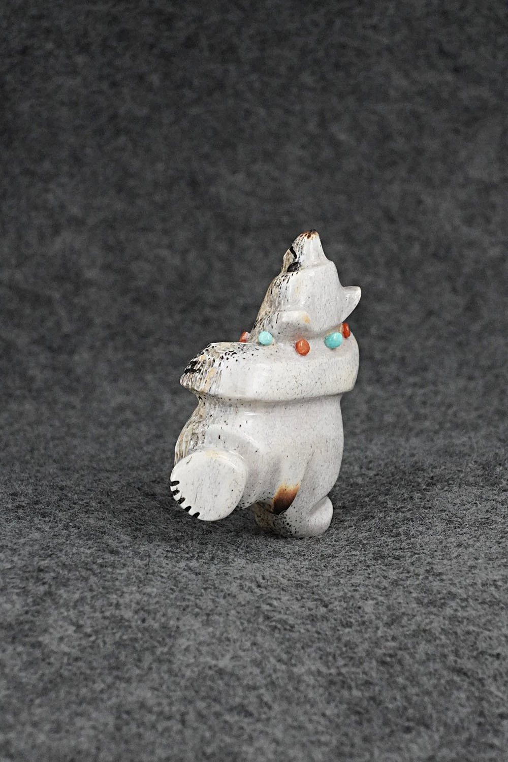 Dancing Bear Zuni Fetish Carving - Claudia Peina