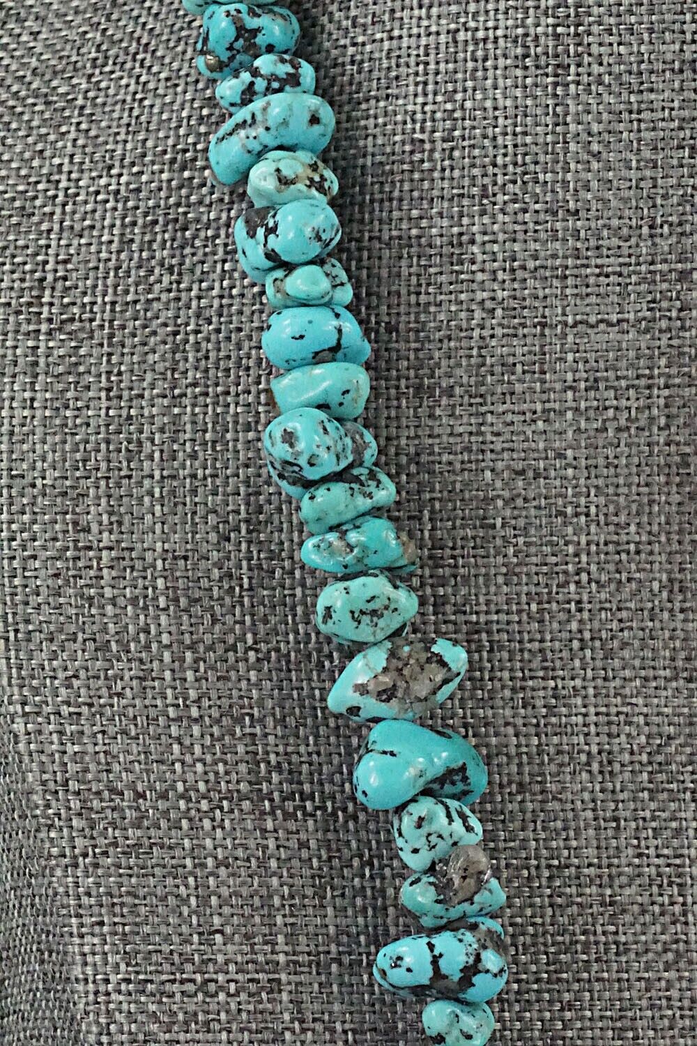 Turquoise & Sterling Silver Necklace 21" - Louise Joe