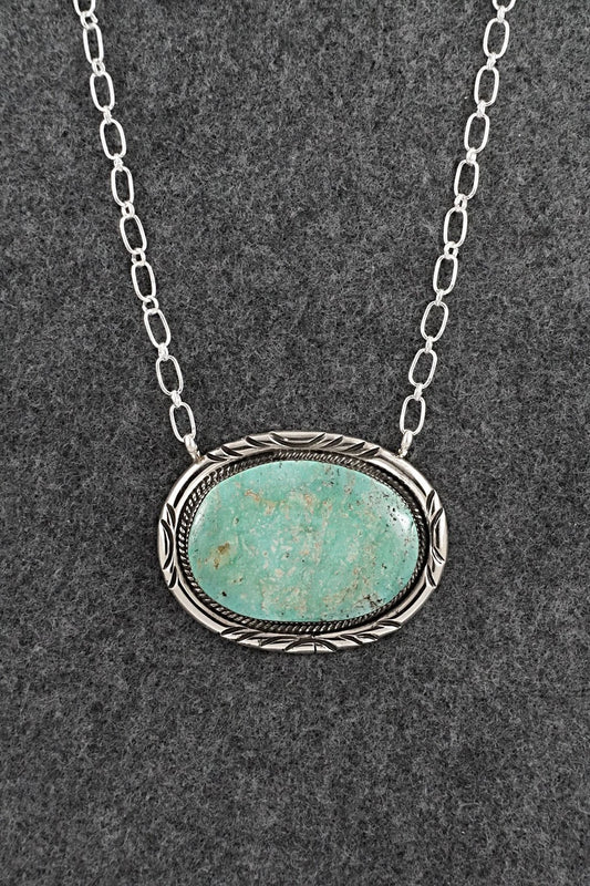 Turquoise & Sterling Silver Necklace - Dorothy Lee