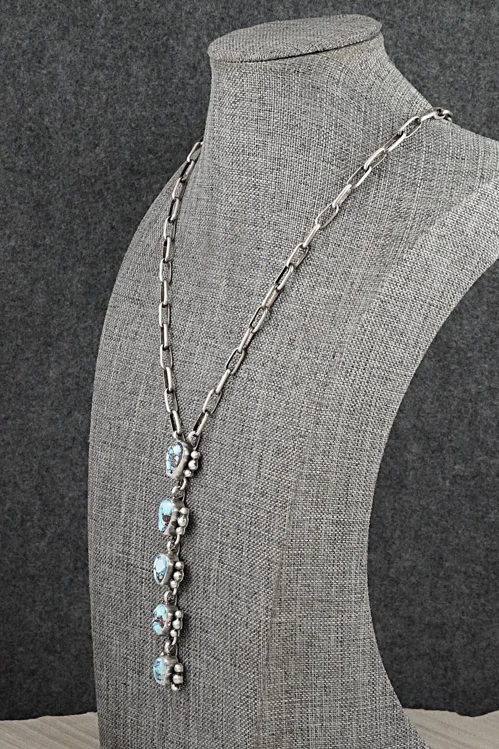 Turquoise & Sterling Silver Necklace - Bobby Johnson