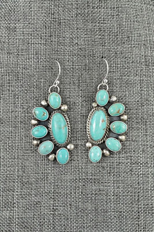 Turquoise & Sterling Silver Earrings - Kathleen Livingston