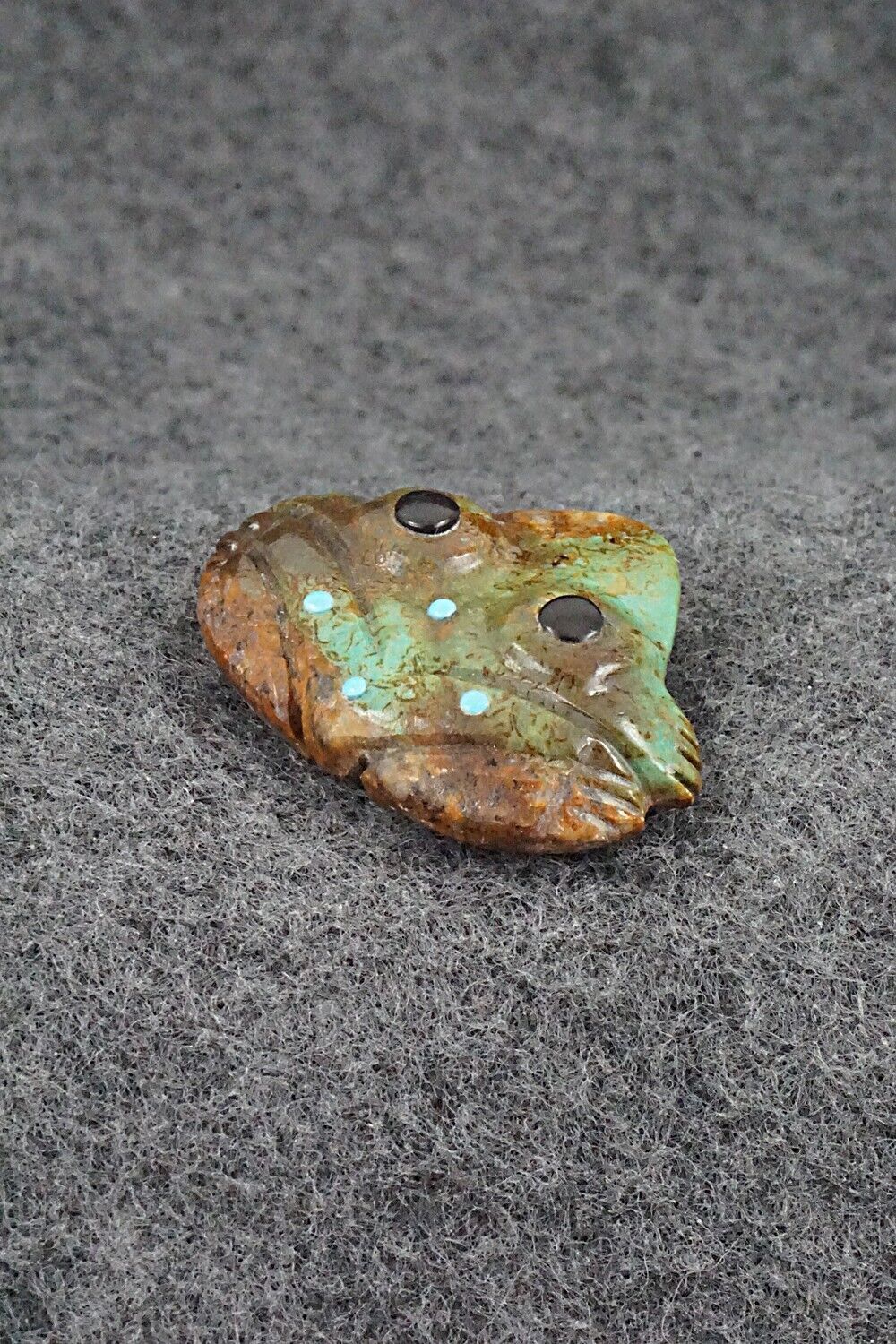 Frog Zuni Fetish Carving - Reynold Lunasee