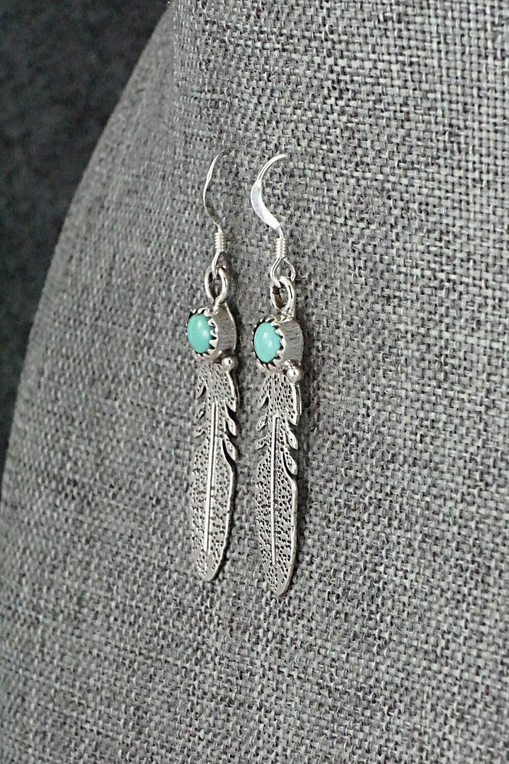 Turquoise & Sterling Silver Earrings - Sharon McCarthy