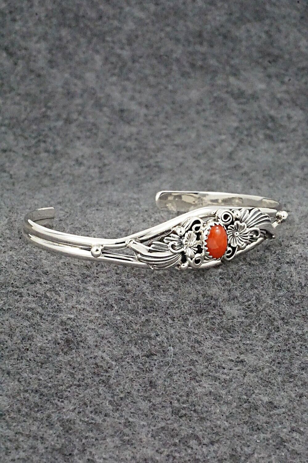 Coral & Sterling Silver Bracelet - Judy Largo