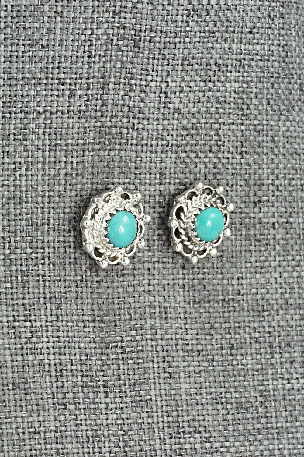 Turquoise & Sterling Silver Earrings - Harris Largo