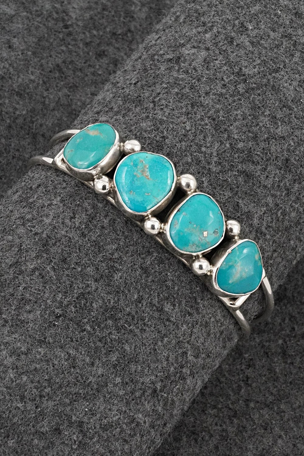 Turquoise & Sterling Silver Bracelet - Priscilla Reeder