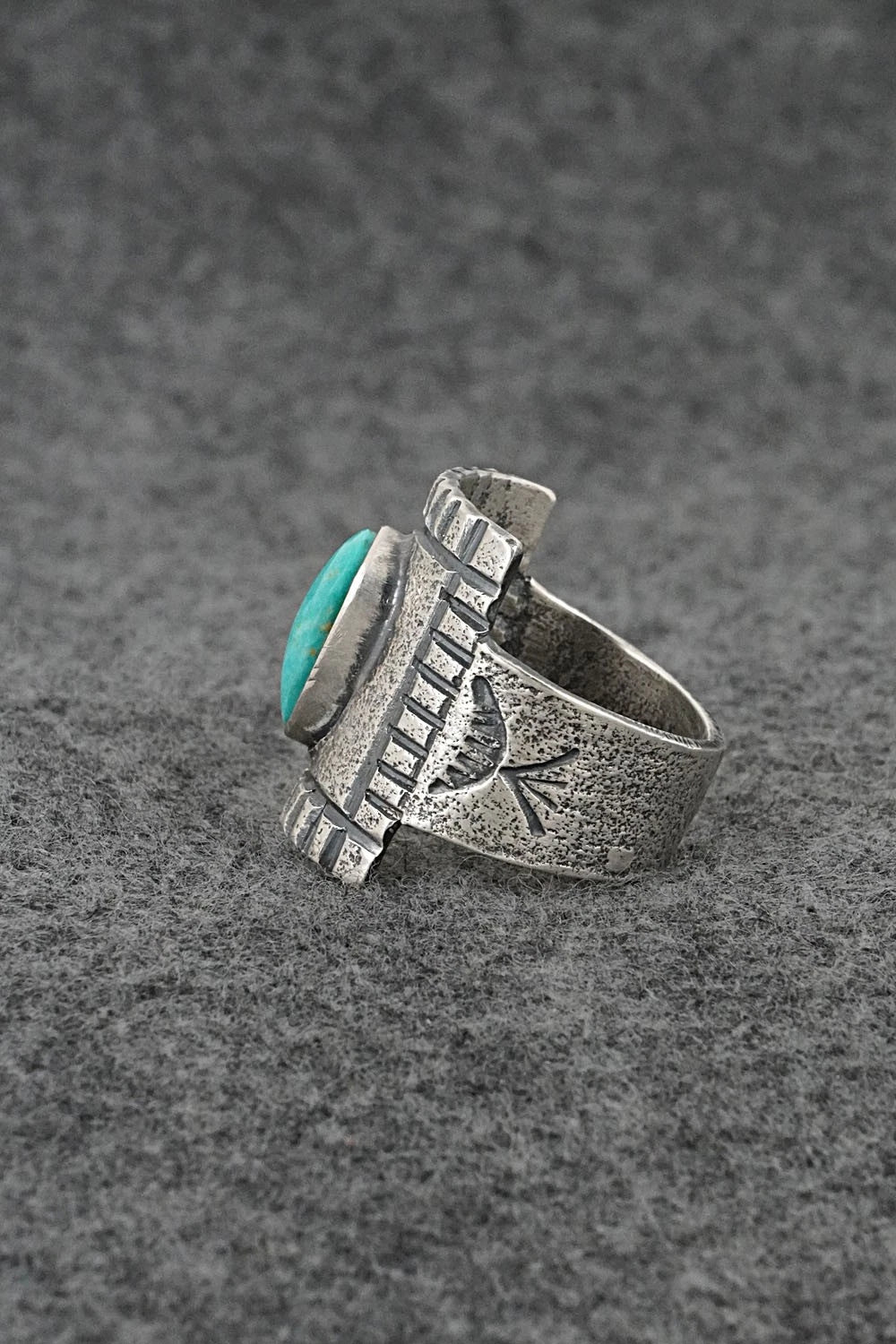 Turquoise & Sterling Silver Ring - Cody Noble - Size 12