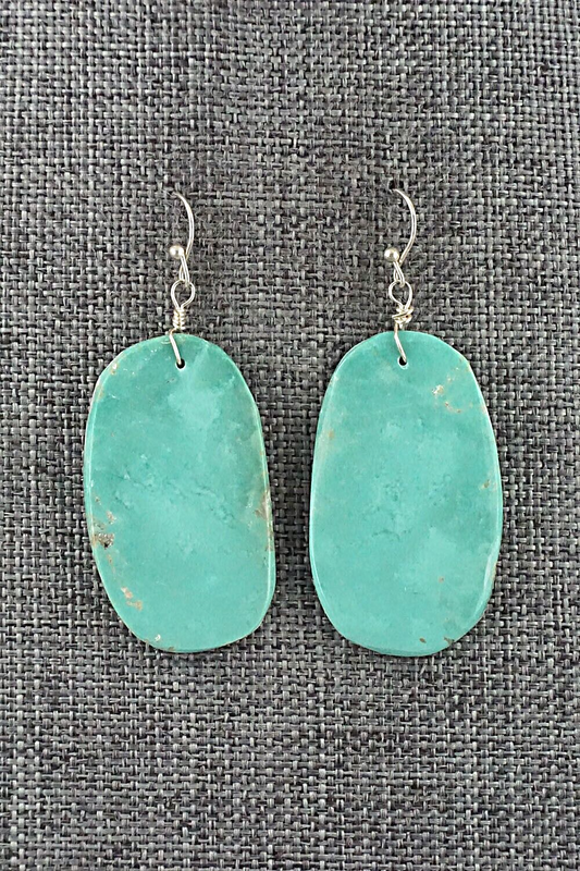 Turquoise & Sterling Silver Earrings - Joe Garcia