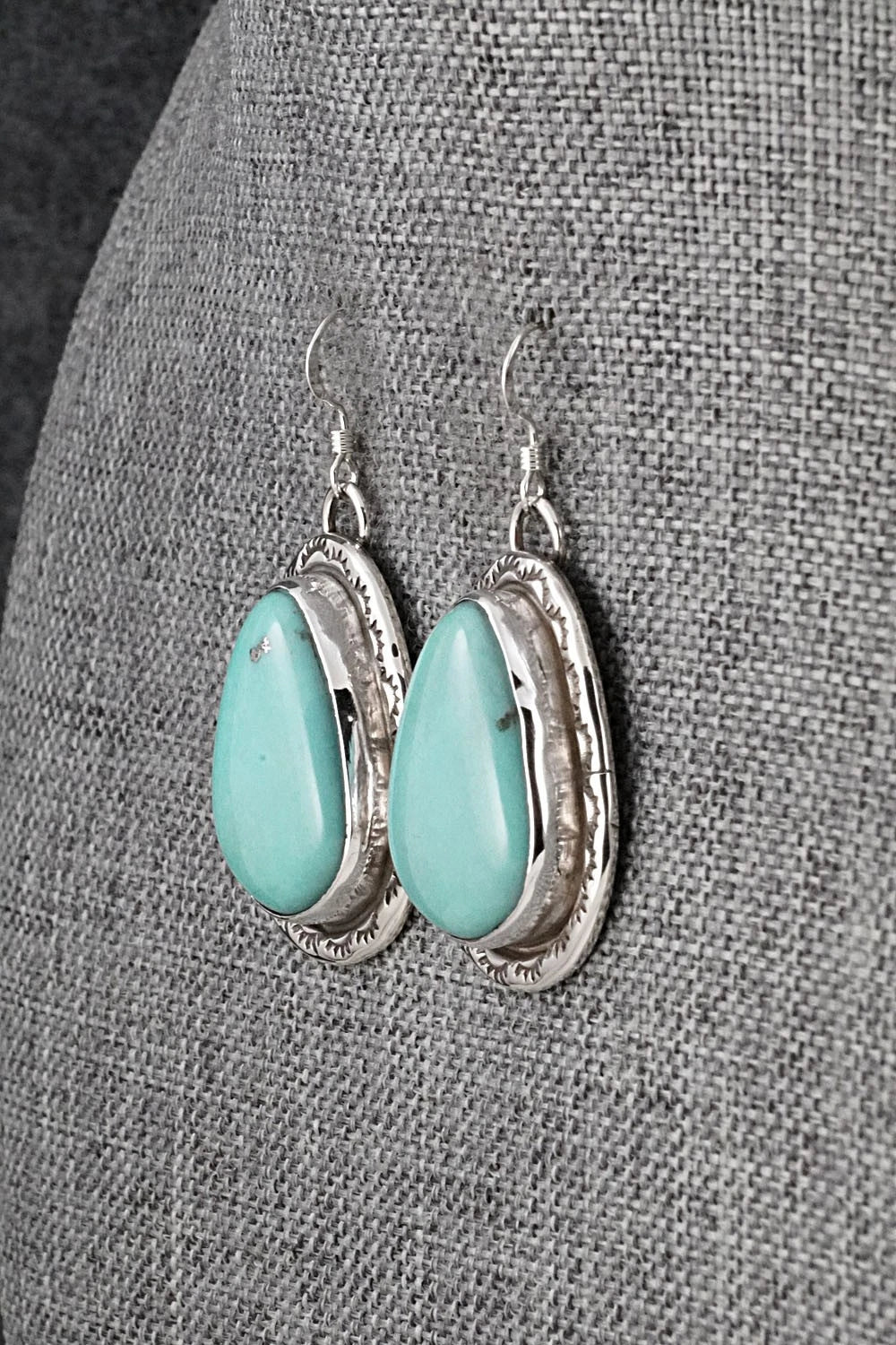 Turquoise & Sterling Silver Earrings - Danny Henio