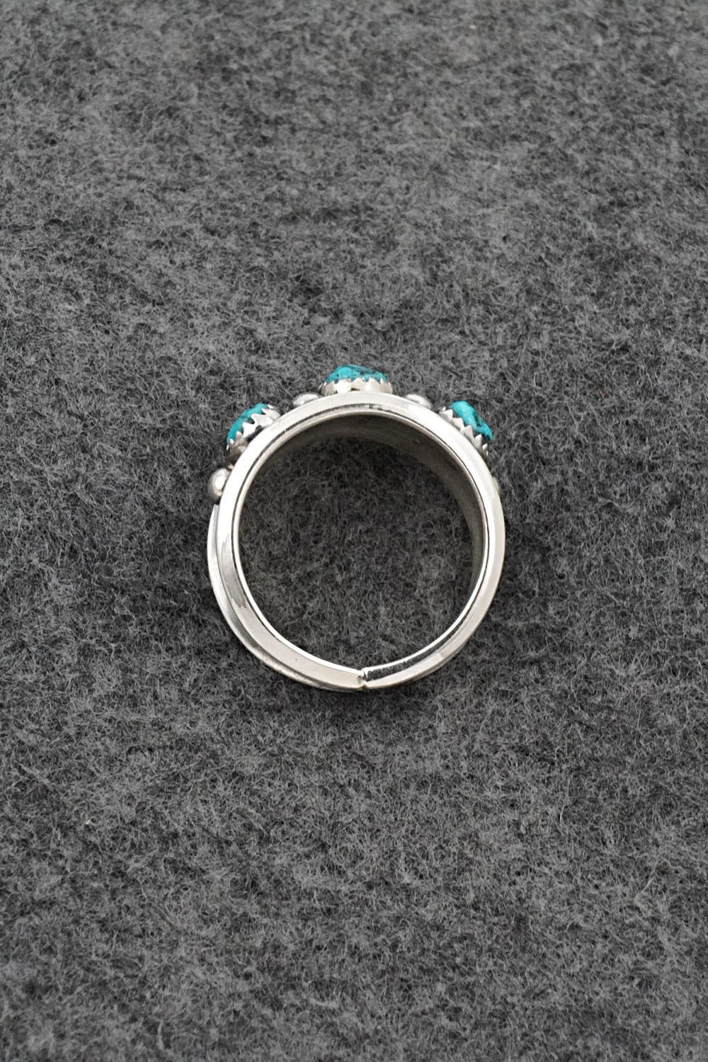 Turquoise & Sterling Silver Ring - Paul Largo - Size 9