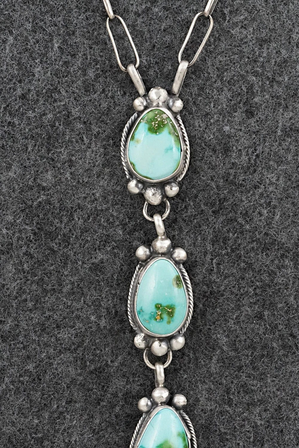 Turquoise & Sterling Silver Necklace - Bobby Johnson