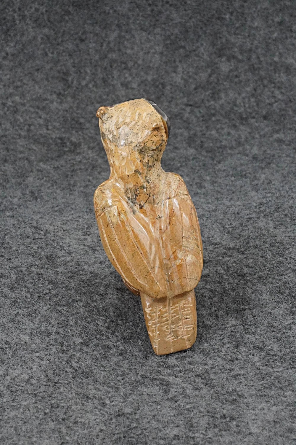 Owl Zuni Fetish Carving - Freddie Leekya