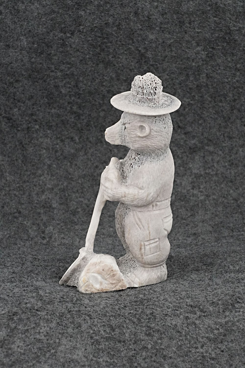 Smokey Bear Zuni Fetish Carving - Chris Peina