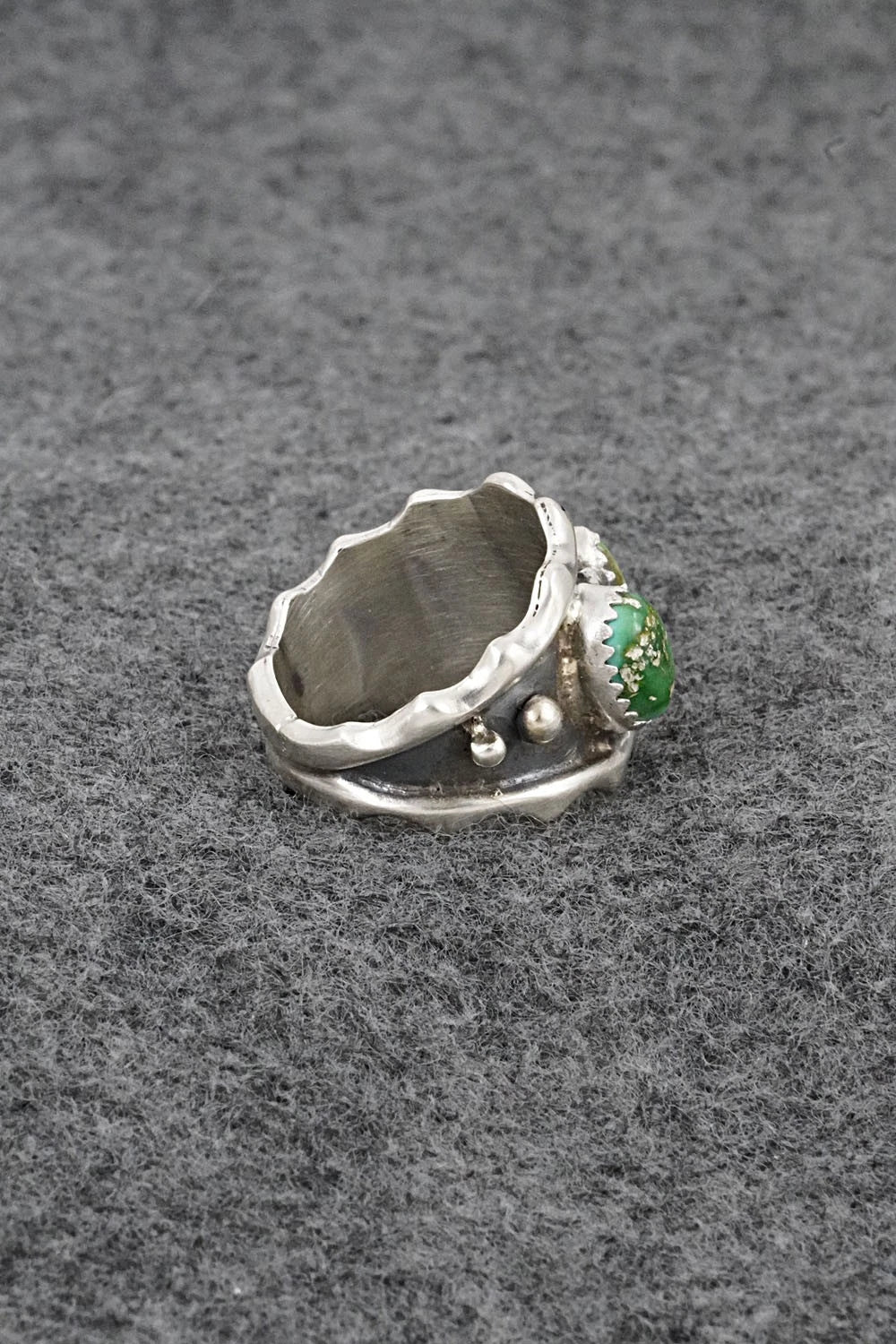 Turquoise & Sterling Silver Ring - Genevieve Francisco - Size 7