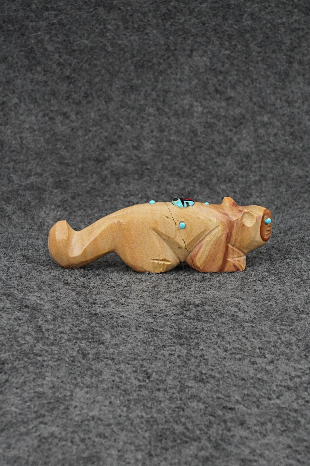 Mountain Lion Zuni Fetish Carving - Danette Laate