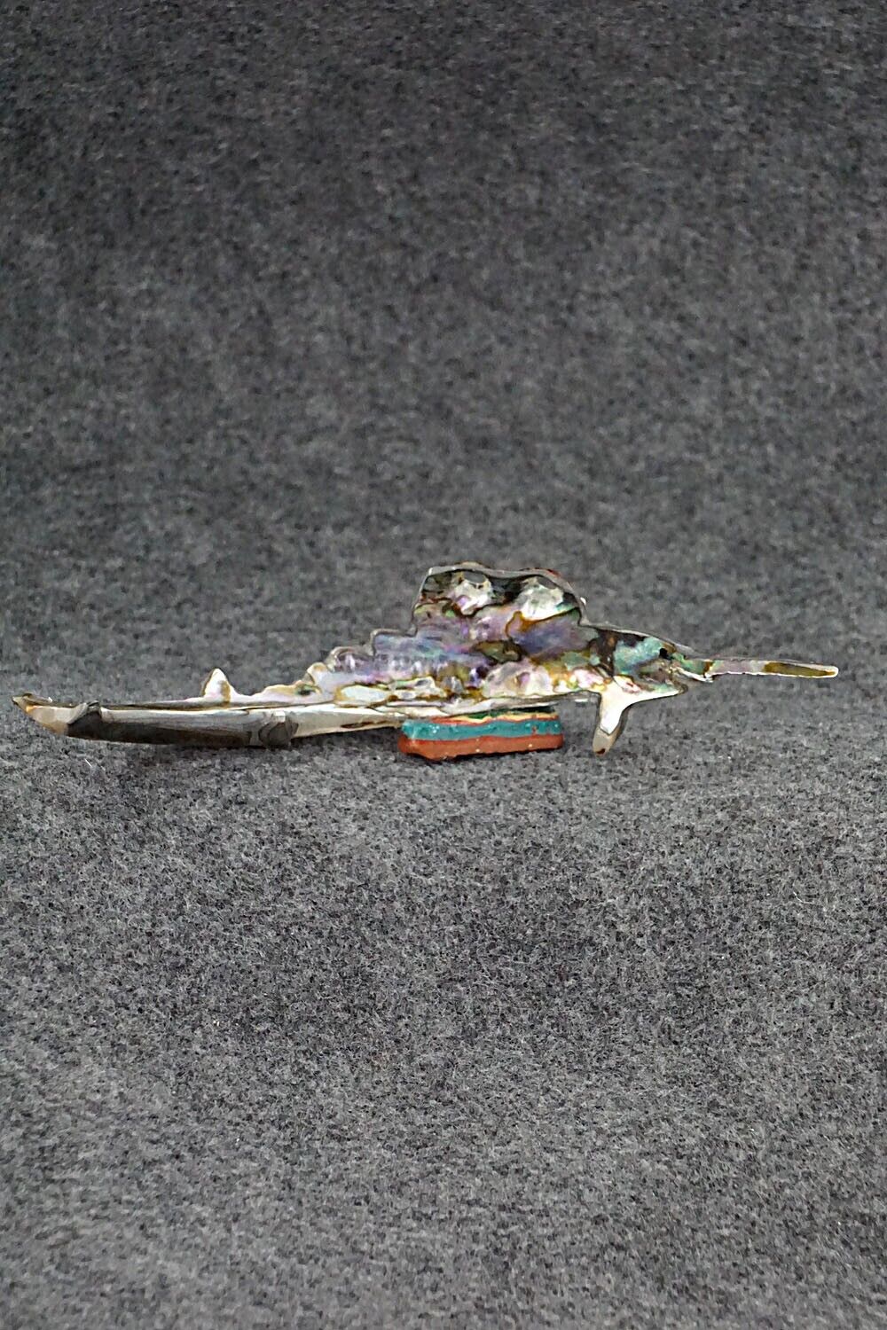 Swordfish Zuni Fetish Carving - Donovan Laiwakete