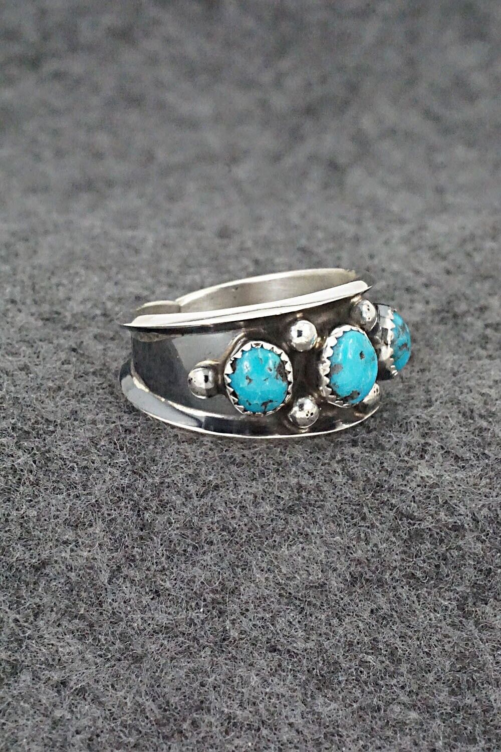 Turquoise & Sterling Silver Ring - Paul Largo - Size 10
