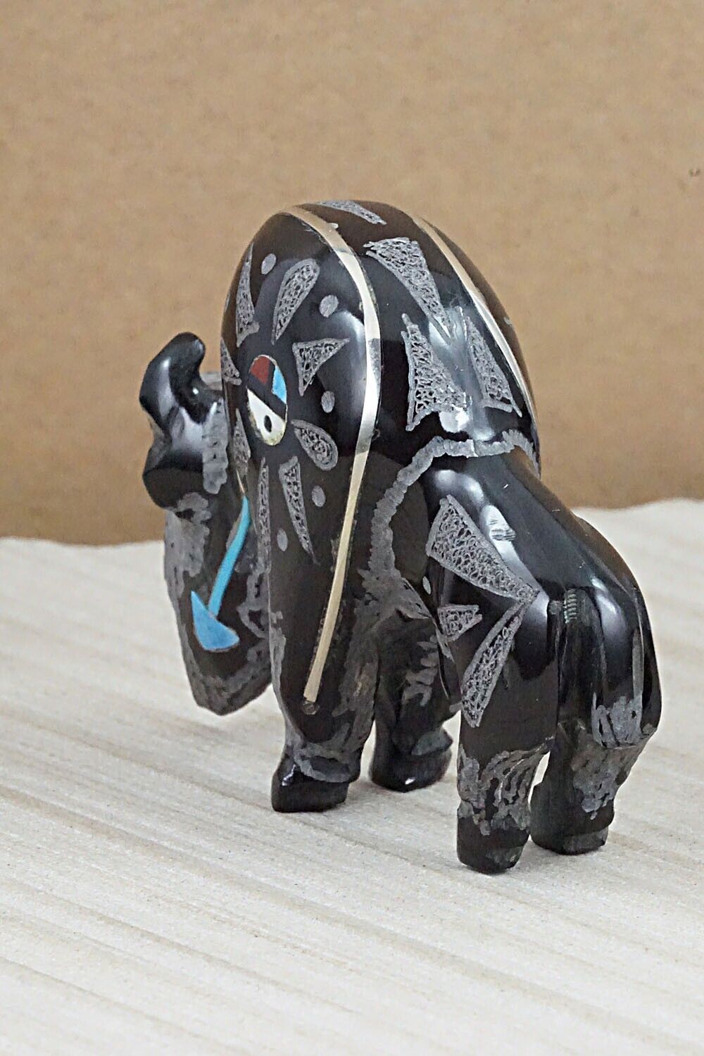 Buffalo Zuni Fetish Carving - Russell Shack