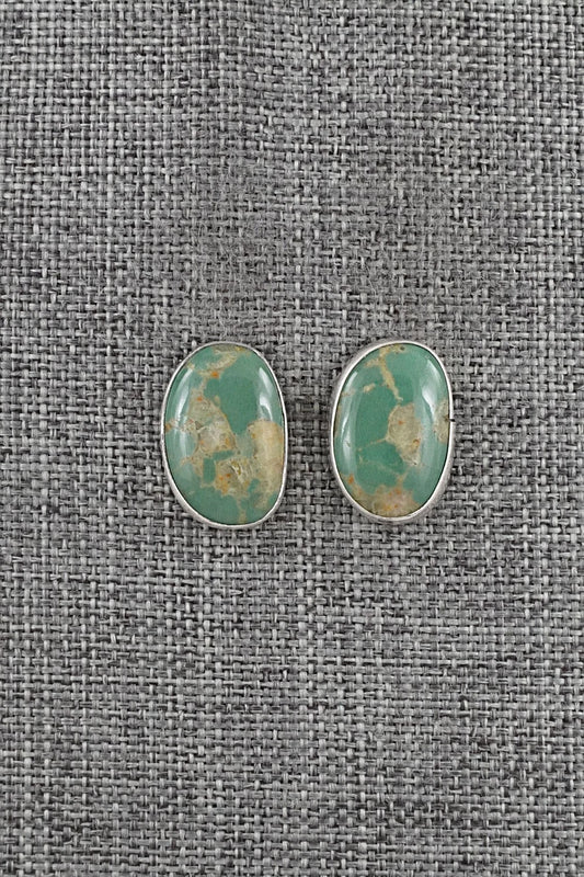 Turquoise & Sterling Silver Earrings - Rosemary Saunders
