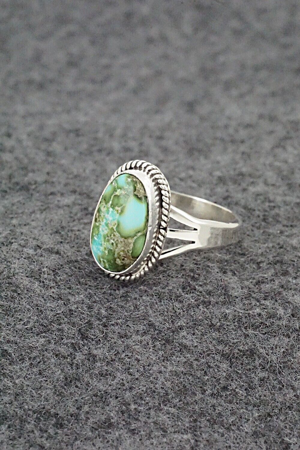 Turquoise & Sterling Silver Ring - Alice Rose Saunders - Size 9.25