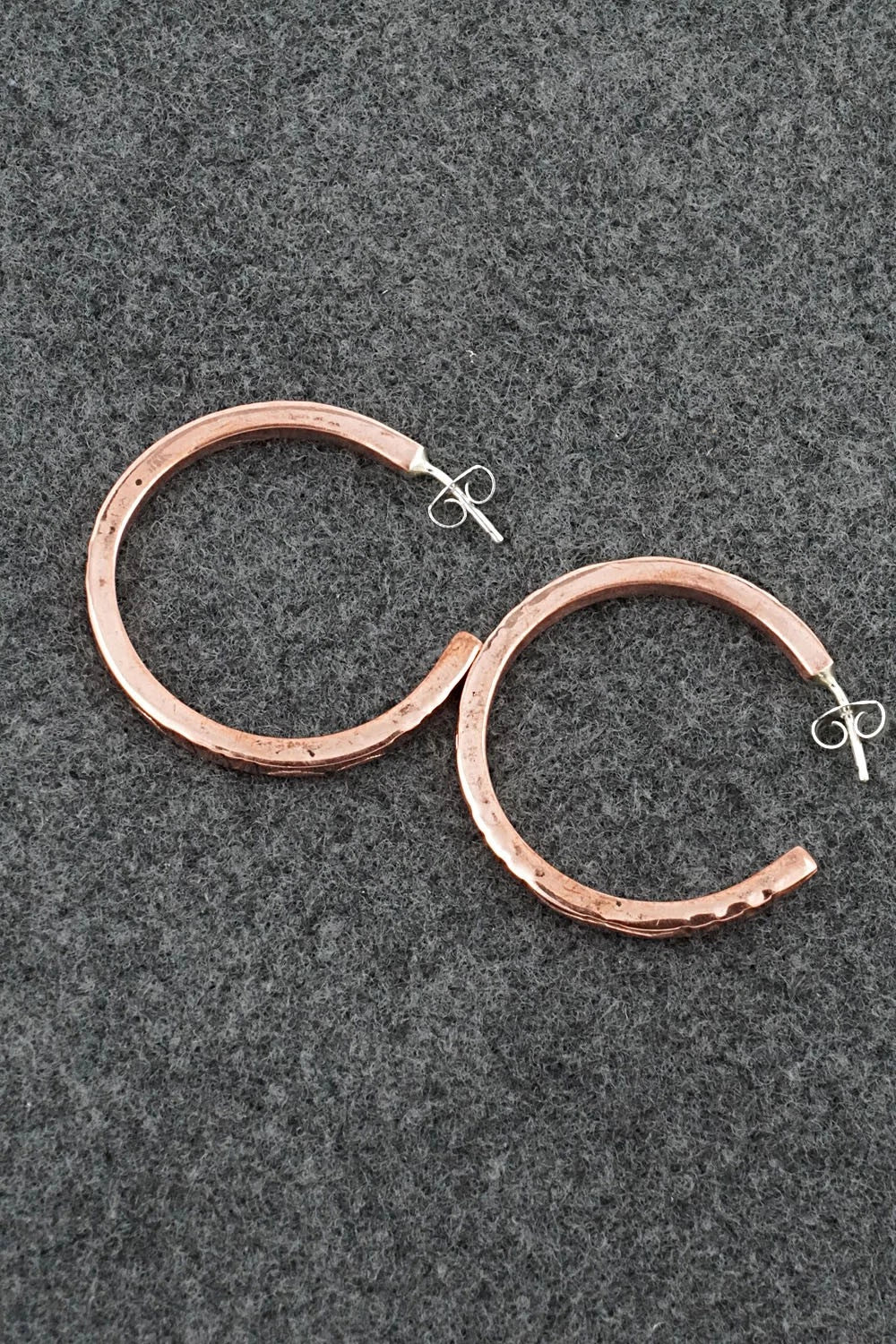 Copper Hoop Earrings - Elaine Tahe